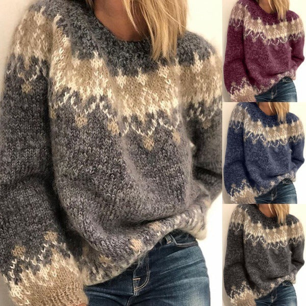 Pull en Tricot Jacquard