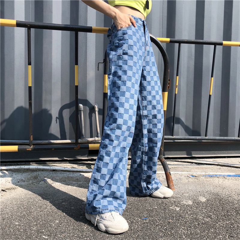 Pantalon Femme Large à Taille Haute