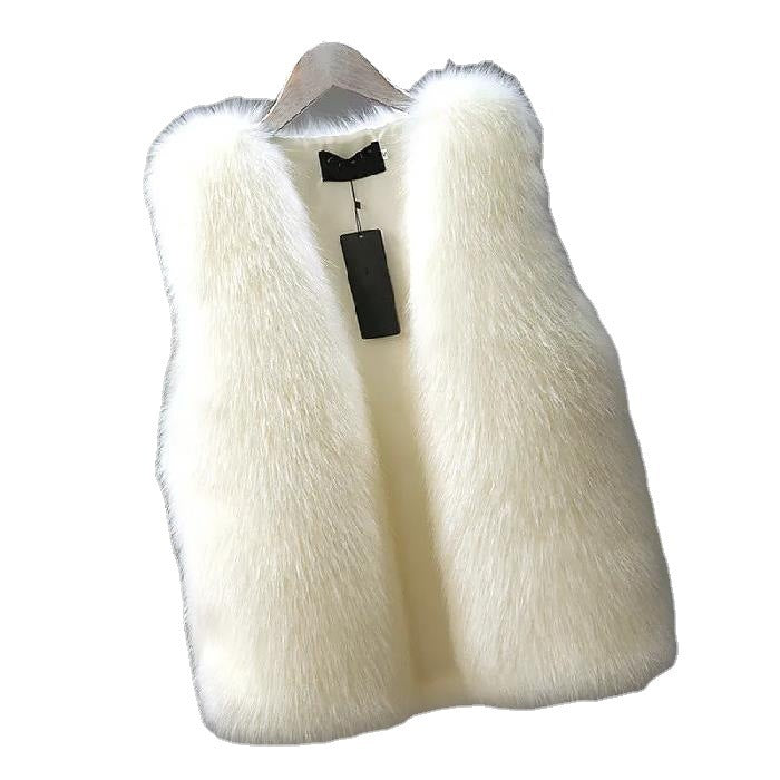 Gilet fausse fourrure