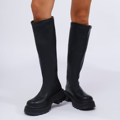 Bottes Longues à Tube pour Femme