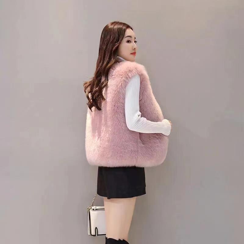 Gilet fausse fourrure