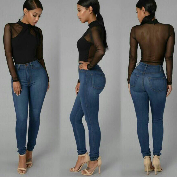 Jean Skinny Taille Haute Stretch