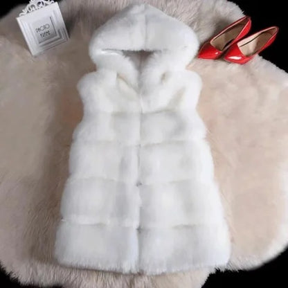 Gilet fausse fourrure